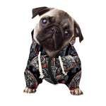 Ancient Viking Norse God Odin Print Dog Zip Up Hoodie