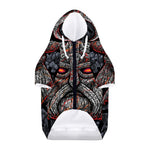 Ancient Viking Norse God Odin Print Dog Zip Up Hoodie