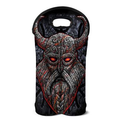 Ancient Viking Norse God Odin Print Double Neoprene Wine Tote