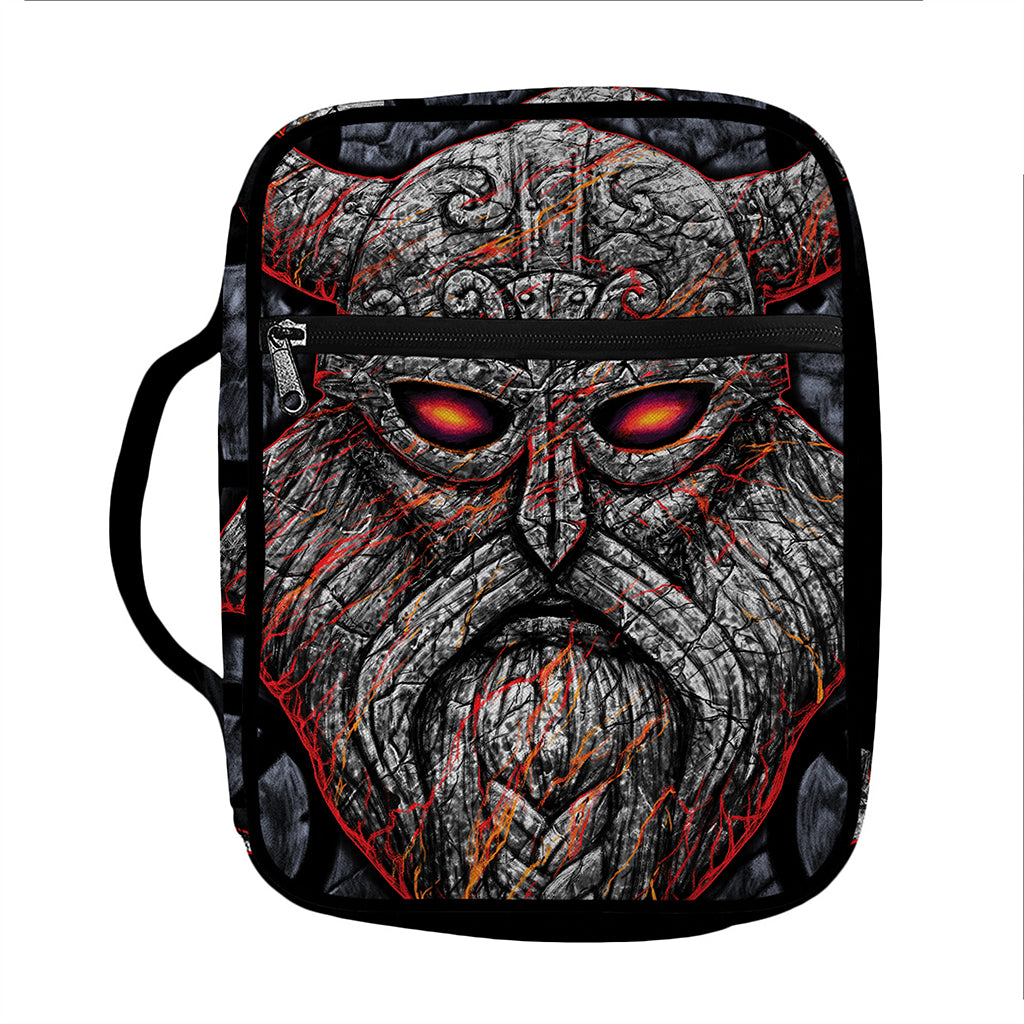 Ancient Viking Norse God Odin Print Front Pocket Bible Bag