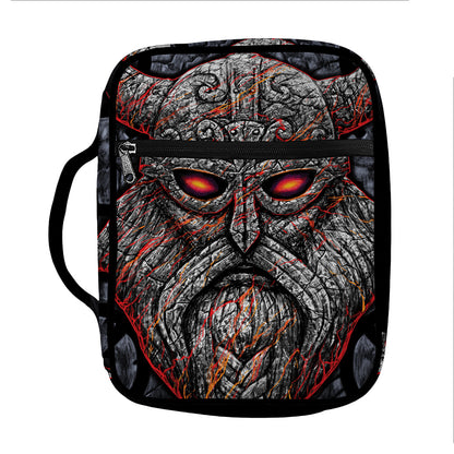 Ancient Viking Norse God Odin Print Front Pocket Bible Bag