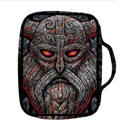 Ancient Viking Norse God Odin Print Front Pocket Bible Bag