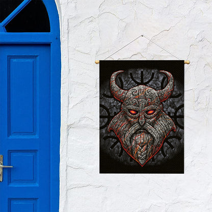 Ancient Viking Norse God Odin Print Garden Flag