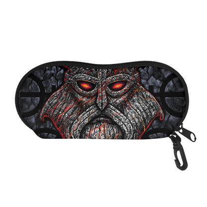 Ancient Viking Norse God Odin Print Glasses Case
