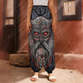 Ancient Viking Norse God Odin Print Harem Pants