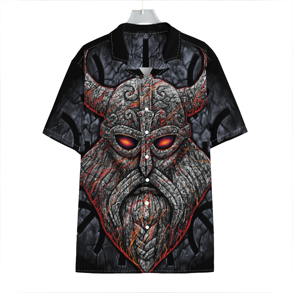 Ancient Viking Norse God Odin Print Hawaiian Shirt