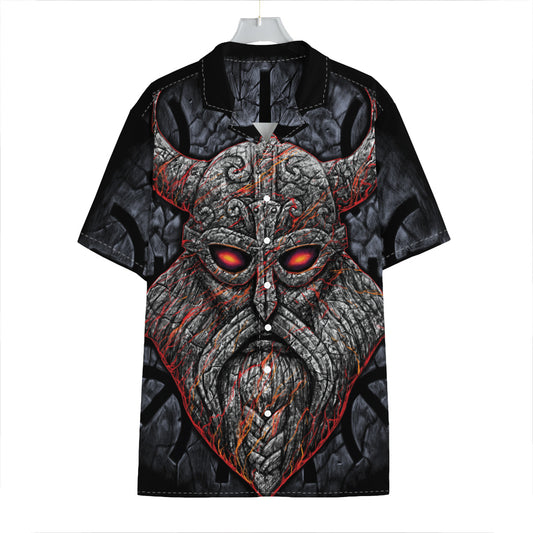 Ancient Viking Norse God Odin Print Hawaiian Shirt