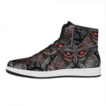 Ancient Viking Norse God Odin Print High Top Leather Sneakers
