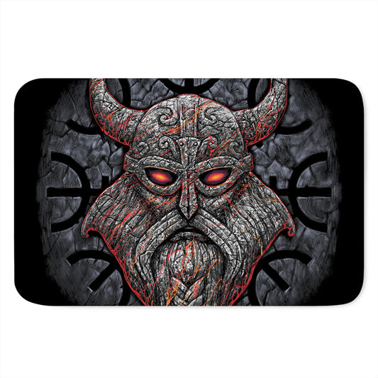 Ancient Viking Norse God Odin Print Indoor Door Mat