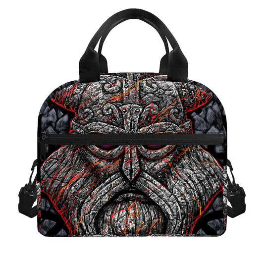Ancient Viking Norse God Odin Print Insulated Lunch Bag