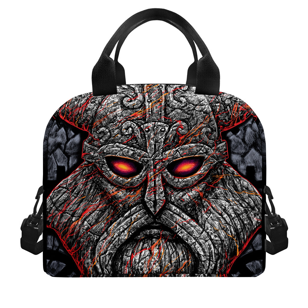 Ancient Viking Norse God Odin Print Insulated Lunch Bag