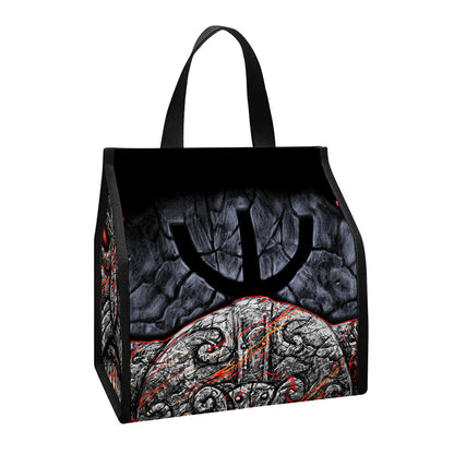 Ancient Viking Norse God Odin Print Insulated Lunch Tote