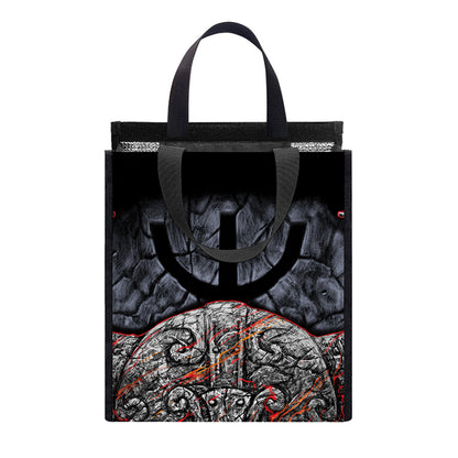 Ancient Viking Norse God Odin Print Insulated Lunch Tote