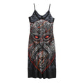 Ancient Viking Norse God Odin Print Jersey Midi Cami Dress