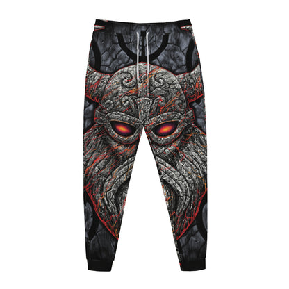 Ancient Viking Norse God Odin Print Jogger Pants