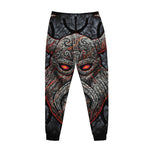 Ancient Viking Norse God Odin Print Jogger Pants