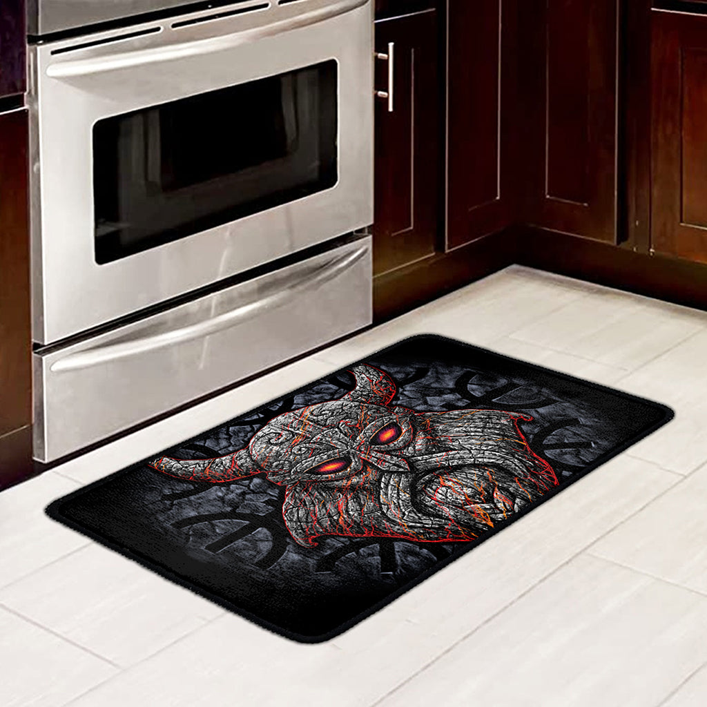 Ancient Viking Norse God Odin Print Kitchen Mat