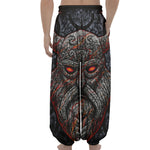 Ancient Viking Norse God Odin Print Lantern Pants