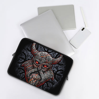 Ancient Viking Norse God Odin Print Laptop Sleeve