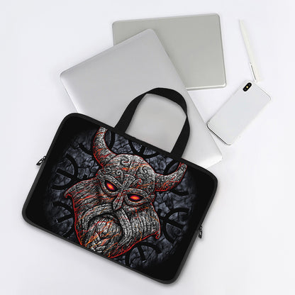 Ancient Viking Norse God Odin Print Laptop Sleeve With Handle