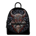 Ancient Viking Norse God Odin Print Leather Backpack