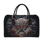 Ancient Viking Norse God Odin Print Leather Duffle Bag