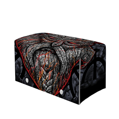 Ancient Viking Norse God Odin Print Leather Tissue Box Cover