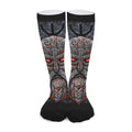 Ancient Viking Norse God Odin Print Long Socks