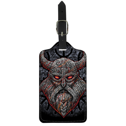 Ancient Viking Norse God Odin Print Luggage Tag