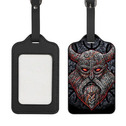 Ancient Viking Norse God Odin Print Luggage Tag