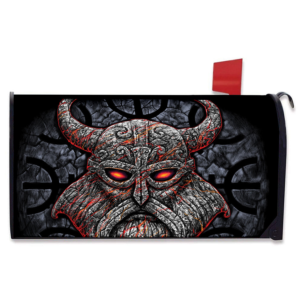Ancient Viking Norse God Odin Print Mailbox Cover