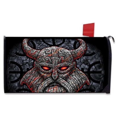 Ancient Viking Norse God Odin Print Mailbox Cover