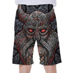 Ancient Viking Norse God Odin Print Men's Beach Shorts