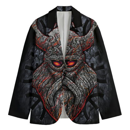 Ancient Viking Norse God Odin Print Men's Blazer