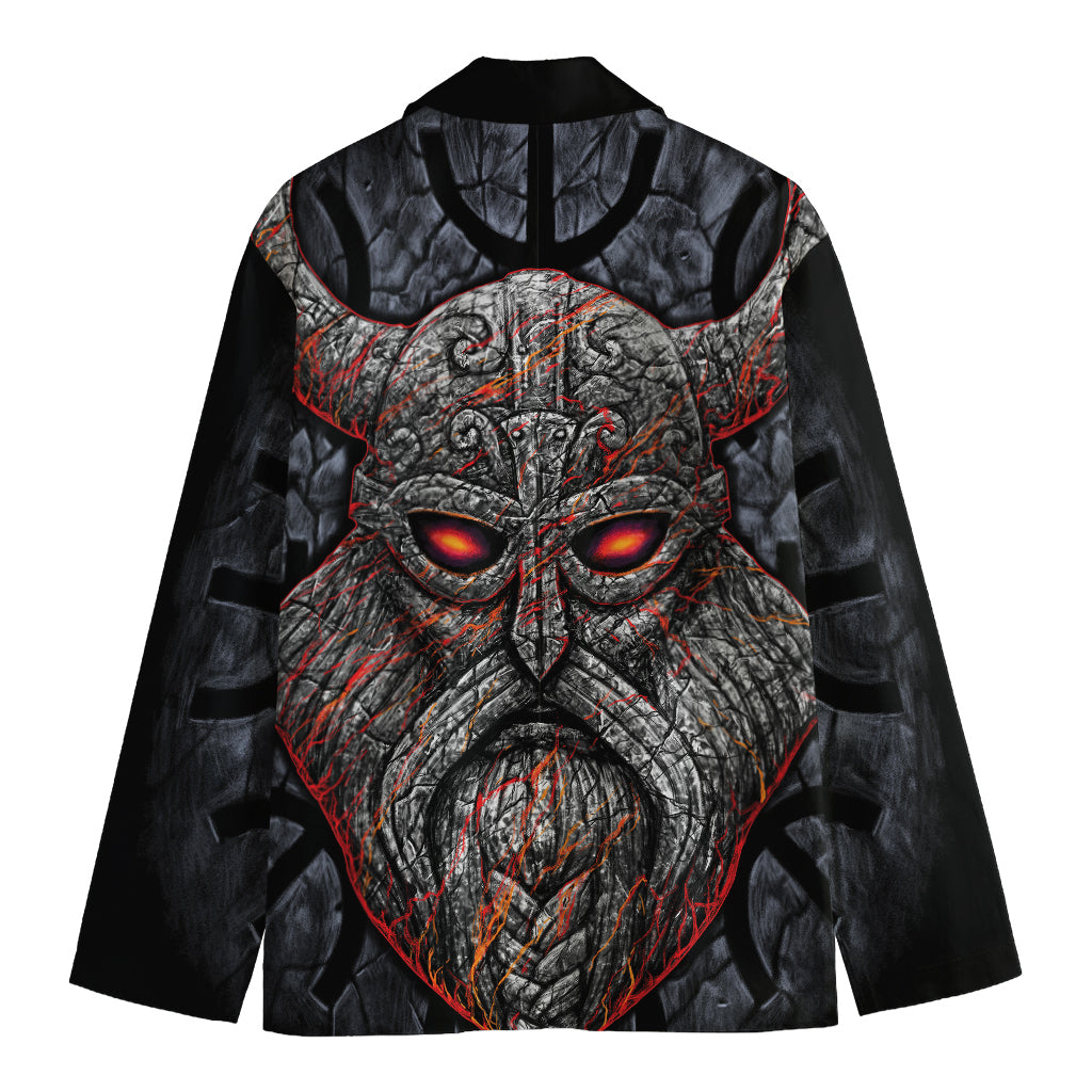 Ancient Viking Norse God Odin Print Men's Blazer