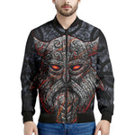 Ancient Viking Norse God Odin Print Men's Bomber Jacket