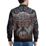 Ancient Viking Norse God Odin Print Men's Bomber Jacket