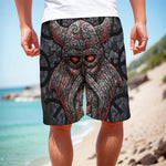 Ancient Viking Norse God Odin Print Men's Cargo Shorts