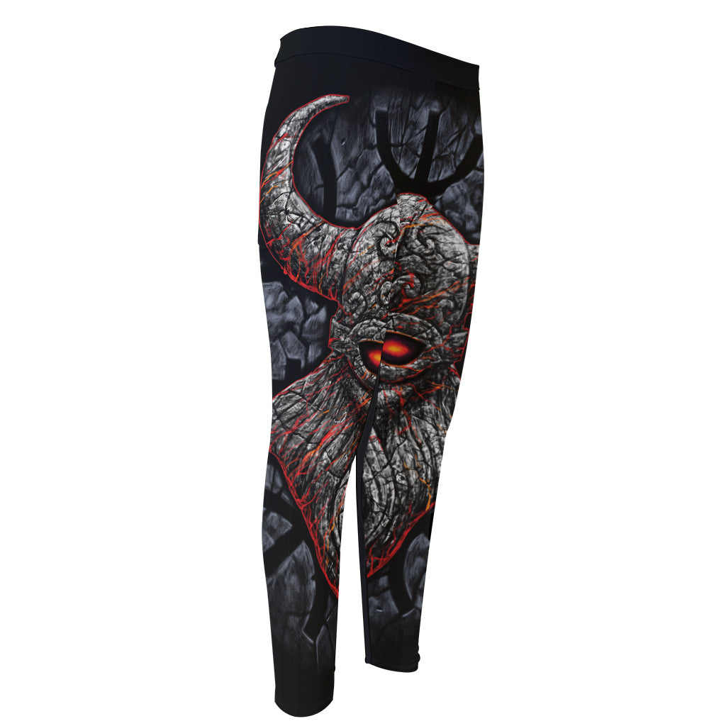 Ancient Viking Norse God Odin Print Men's Compression Pants