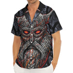 Ancient Viking Norse God Odin Print Men's Deep V-Neck Shirt
