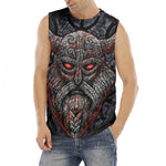 Ancient Viking Norse God Odin Print Men's Fitness Tank Top
