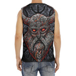 Ancient Viking Norse God Odin Print Men's Fitness Tank Top