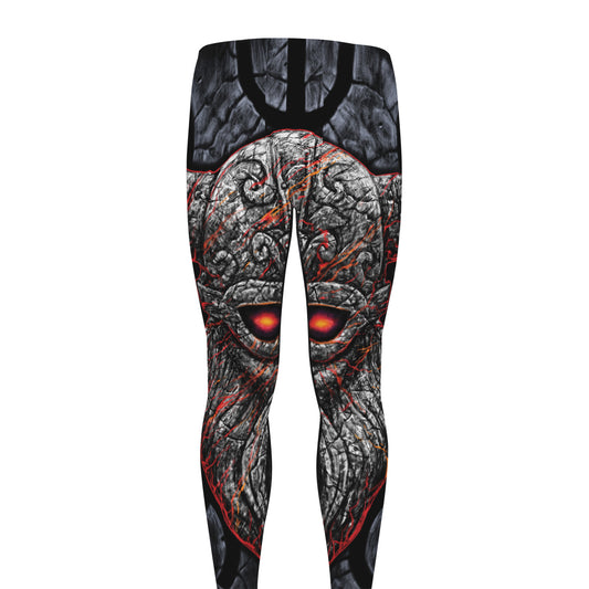 Ancient Viking Norse God Odin Print Men's leggings