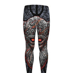 Ancient Viking Norse God Odin Print Men's leggings