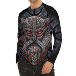 Ancient Viking Norse God Odin Print Men's Long Sleeve Rash Guard