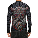 Ancient Viking Norse God Odin Print Men's Long Sleeve Rash Guard