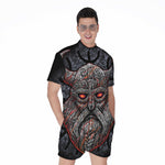 Ancient Viking Norse God Odin Print Men's Rompers