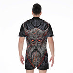 Ancient Viking Norse God Odin Print Men's Rompers