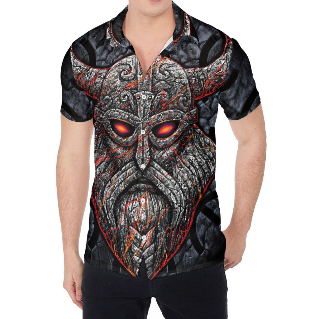 Ancient Viking Norse God Odin Print Men's Shirt