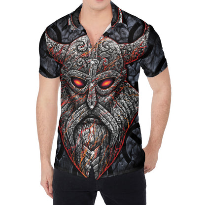 Ancient Viking Norse God Odin Print Men's Shirt
